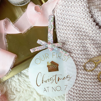 Personalised New Home Christmas Tree Decoration, 5 of 6