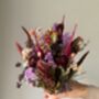 Plum And Lilac Dried Flower Bouquet, thumbnail 3 of 6
