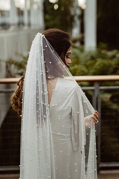 Pearla Pearl Cathedral Wedding Veil, 2 of 5