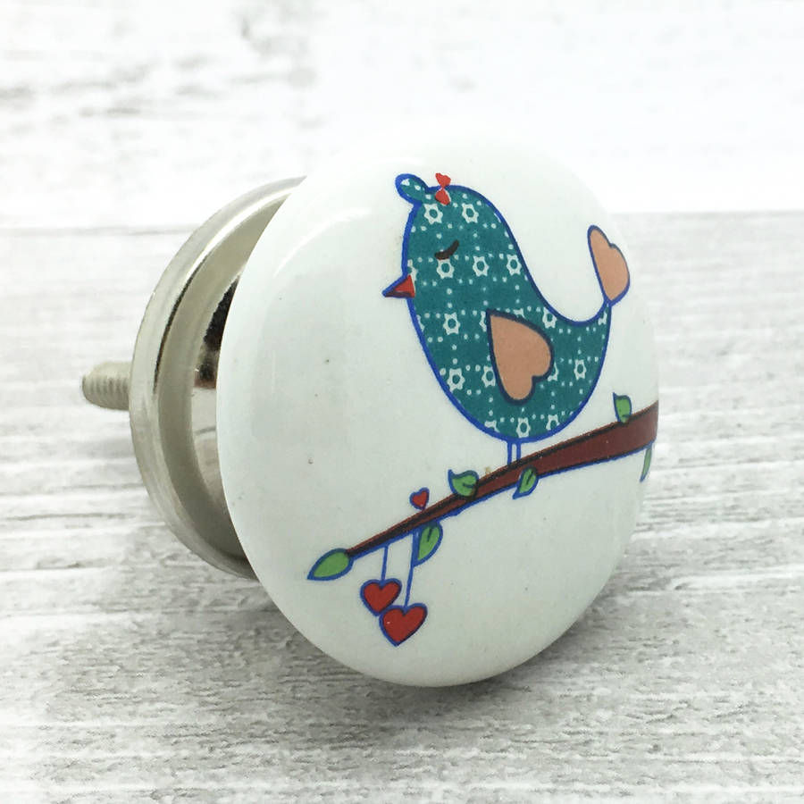 cupid bird ceramic door knob cupboard pull handle by g decor