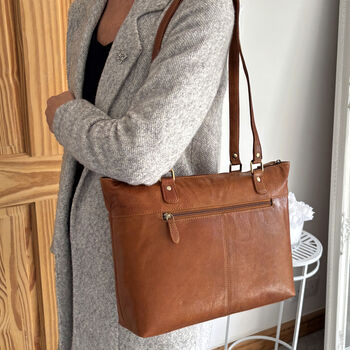 Women's Leather Shoulder Bag, Tote Bag, 6 of 6