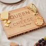 Personalised King Or Queen Of Cheese Wooden Board, thumbnail 5 of 6