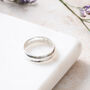 Personalised Dainty Sterling Silver Spinner Ring, thumbnail 8 of 12