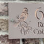 Personalised Bird On Flower Design House Acrylic Number Sign, thumbnail 4 of 7