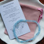 Aquamarine Crystal Bracelet – Calm And Serenity, thumbnail 3 of 6
