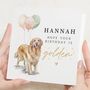 Golden Retriever Birthday Card For Friend, thumbnail 1 of 7