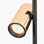 Black And Rose Gold Metal LED Table Lamp, thumbnail 10 of 11