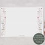 A4 Landscape Letter Writing Paper With Pink Flower Design, thumbnail 2 of 5