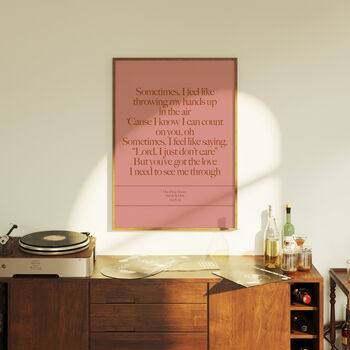 Customisable Song Lyric Poster, 4 of 7