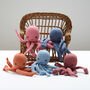 Hand Knitted Octopus Soft Toys In Organic Cotton, thumbnail 1 of 1