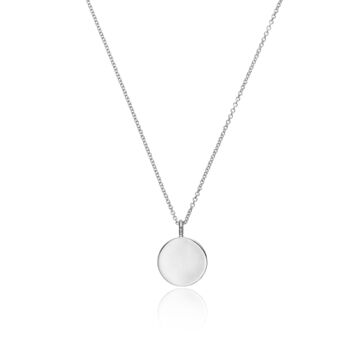 Personalised Diamond Style Disc Pendant Necklace, 8 of 12