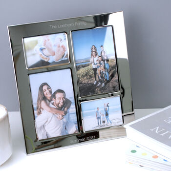 Personalised Multi Aperture Collage Photo Frame, 3 of 7
