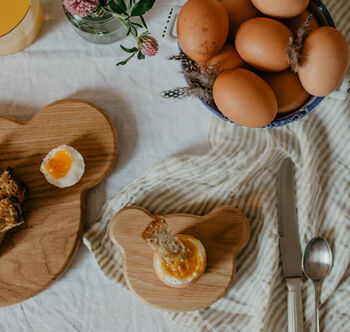 Wooden Bear Breakfast Board And Egg Cup Set, 10 of 12