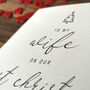 First Christmas Card For Wife, To A Special Wife Christmas Card, Personalised Card For Wife, Handmade Card For Her, thumbnail 4 of 4