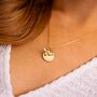 Honey Bee, Disc And Birthstone Message Necklace, thumbnail 1 of 12