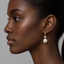 Freshwater Pearl Orbit Drop Earrings, thumbnail 2 of 8