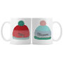 Personalised Woolly Hats Set Of Two Mugs, thumbnail 4 of 7