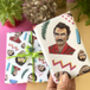 Tom Selleck Wrapping Paper – 80s Magnum Inspired Funny Gift Wrap, thumbnail 4 of 11