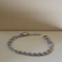 Silver 5mm Rope Chain Bracelet Adjustable Gift, thumbnail 2 of 7