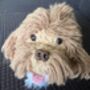 Dark Apricot Cockapoo Cavapoo Bag Charm Head, thumbnail 4 of 6