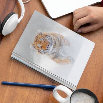 A5 Spiral Notebook Featuring A Siberian Tiger, 2 of 2