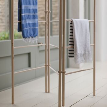 Wooden Zig Zag Clothes Horse, 2 of 3