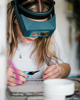 Silver Fold Fingerprint Heart Necklace, 7 of 8