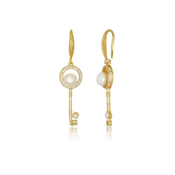 Timeless Pearl Keys Earrings, 2 of 4