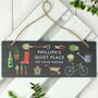 Personalised Gardener's Hanging Slate Plaque Wall Sign, thumbnail 6 of 6