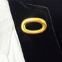 Oblong Modern Abstract Statement Brooch, thumbnail 2 of 3