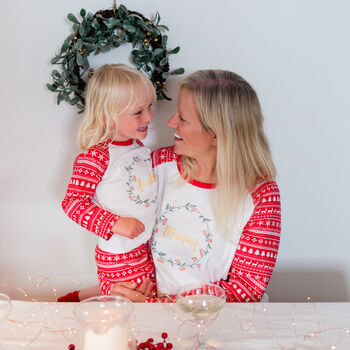 Personalised Nordic Matching Family Christmas Pyjamas, 8 of 12