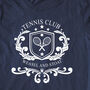 Tennis Club, Unisex, Organic T Shirt, thumbnail 1 of 12
