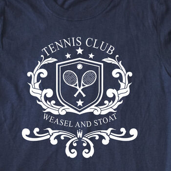 Tennis Club, Unisex, Organic T Shirt, 3 of 12