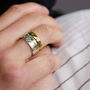 Personalised Chunky Wide Textured Band Ring, thumbnail 8 of 10