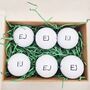 Six Personalised Golf Balls With Any Name Or Initials, thumbnail 1 of 5