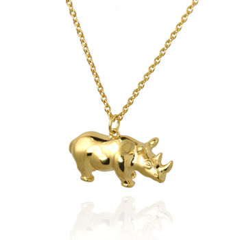 Personalised Rhino Necklace, 4 of 10