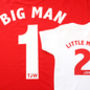 Big Man, Little Man Football Style T Shirt Set, thumbnail 5 of 6