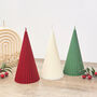 Colourful Christmas Tree Candle Colourful Festive Decor, thumbnail 1 of 10