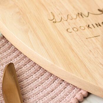 Personalised Cooking Together Heart Chopping Board, 3 of 3