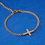 Personalised Cross Bracelet Silver, For Men And Women, Adjustable, thumbnail 7 of 10