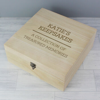 Personalised Any Message Keepsake Box, 6 of 12