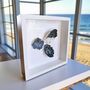 Porcelain Glazed Shell Beach Art: Stormy Seas, thumbnail 1 of 7