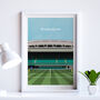 Wimbledon Tennis Centre Court Art Print Personalised Gift, thumbnail 1 of 6