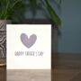 Happy Father's Day 3D Corduroy Heart Card, thumbnail 2 of 3