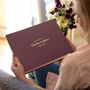 Personalised Large Leather Wedding Guest Book, thumbnail 4 of 12