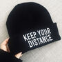 Keep Your Distance Beanie Hat, thumbnail 1 of 6