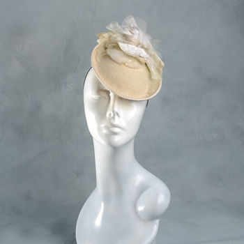Vintage Style Bridal Flower Cocktail Hat, 6 of 9