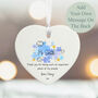 Personalised Blue Puzzle Porcelain Heart For Teachers Thank You, thumbnail 2 of 4