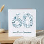 Love Hearts Diamond 60th Anniversary Card, thumbnail 1 of 2