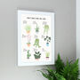 Personalised Plants Guide Gardeners Gift Framed Print, thumbnail 4 of 5